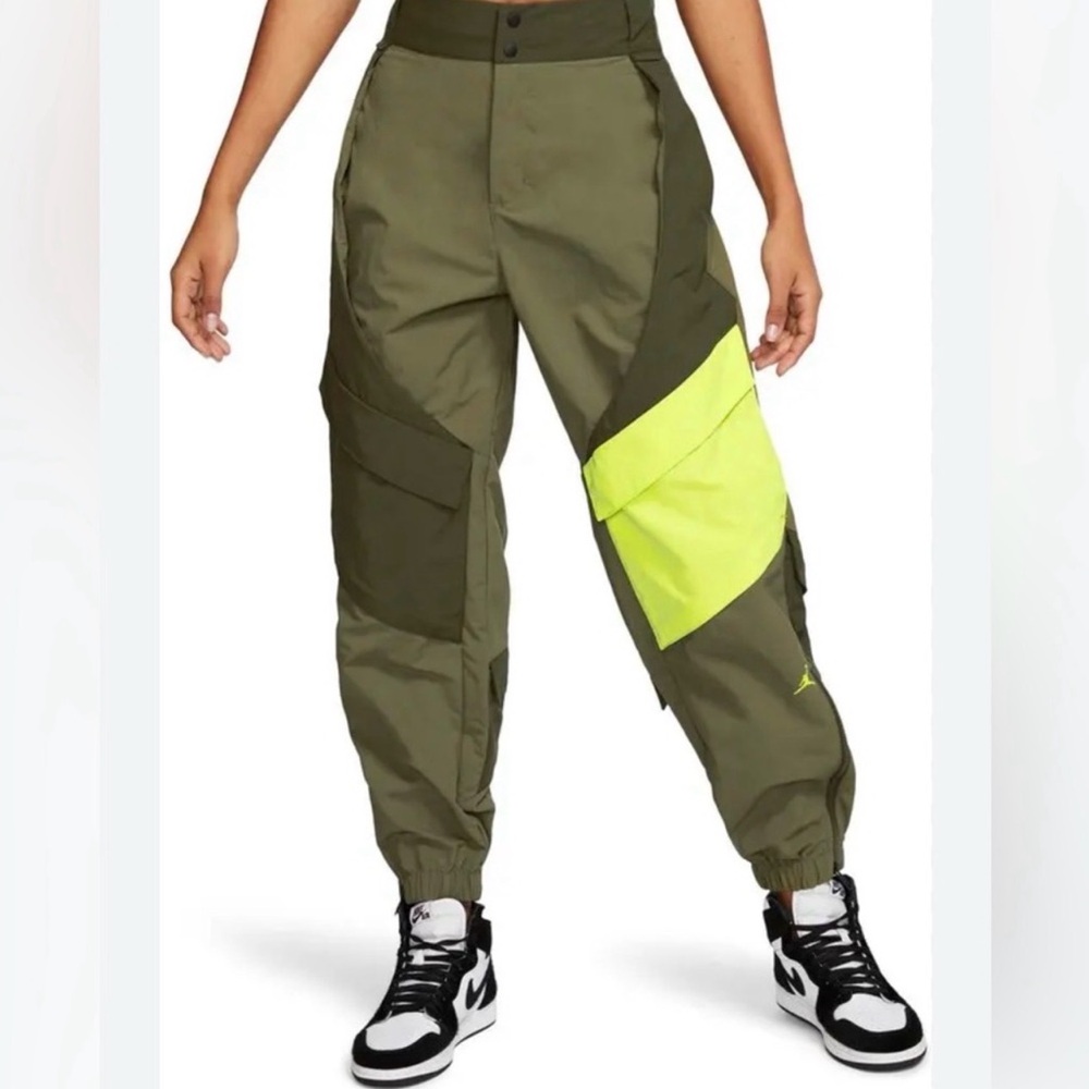 Micheal Jordan Utility Cargo Pants Size M Olive Green